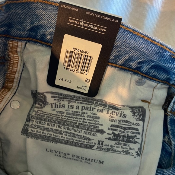 Levi's Original Fit Straight Jean 28x32 - Picture 7 of 10